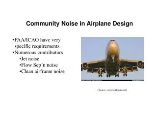 Community Noise in Airplane Design
