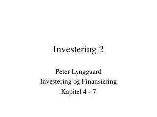 investering 2