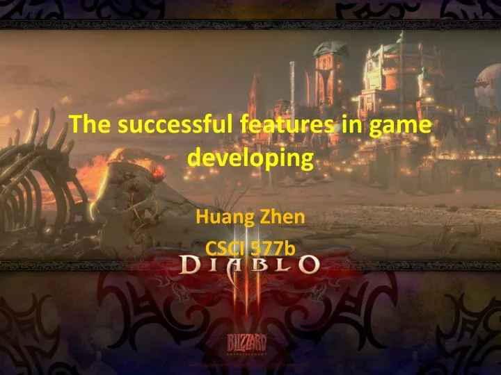 the successful features in game developing