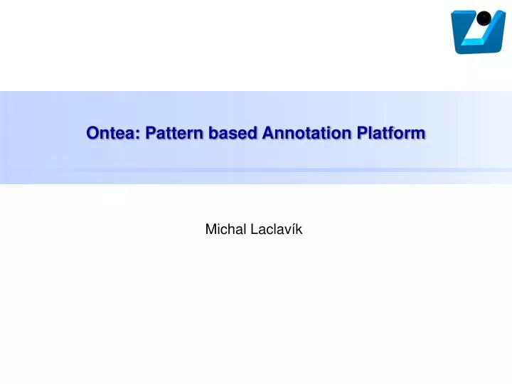 ontea pattern based annotation platform