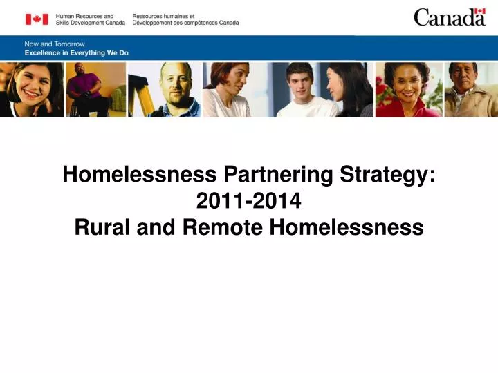 homelessness partnering strategy 2011 2014 rural and remote homelessness