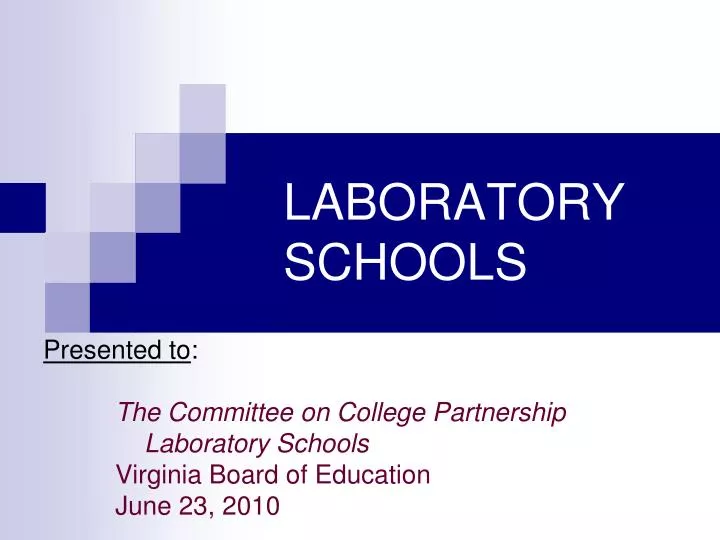 laboratory schools