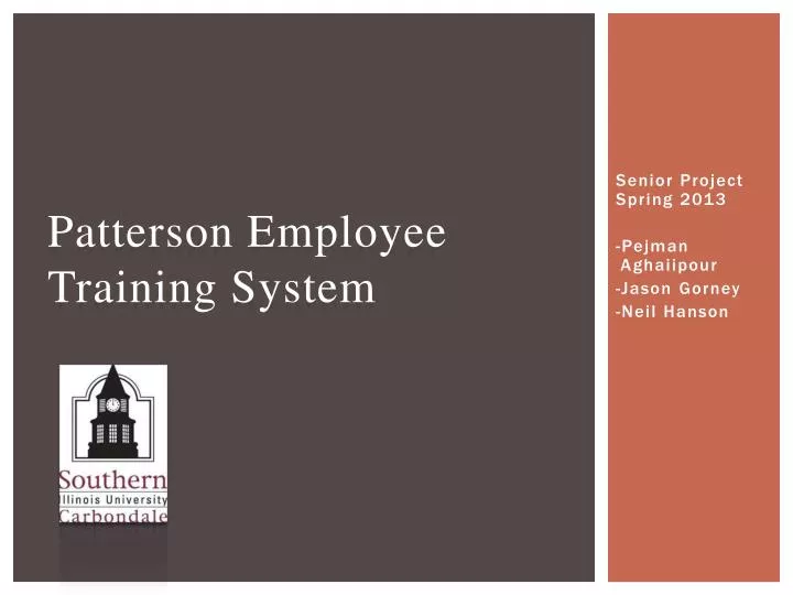 patterson employee training system
