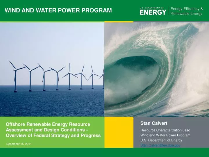 wind and water power program