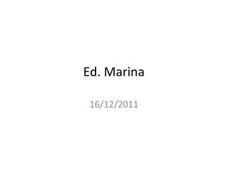 ed marina