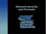 Network Security and Firewalls - slide 1