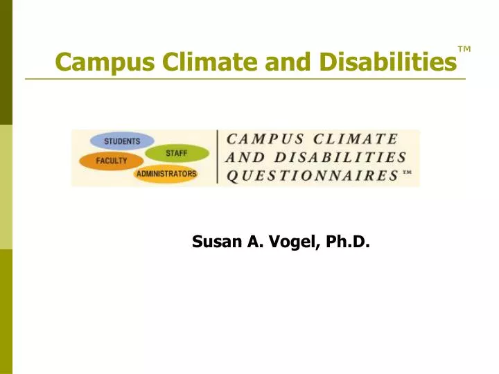 campus climate and disabilities