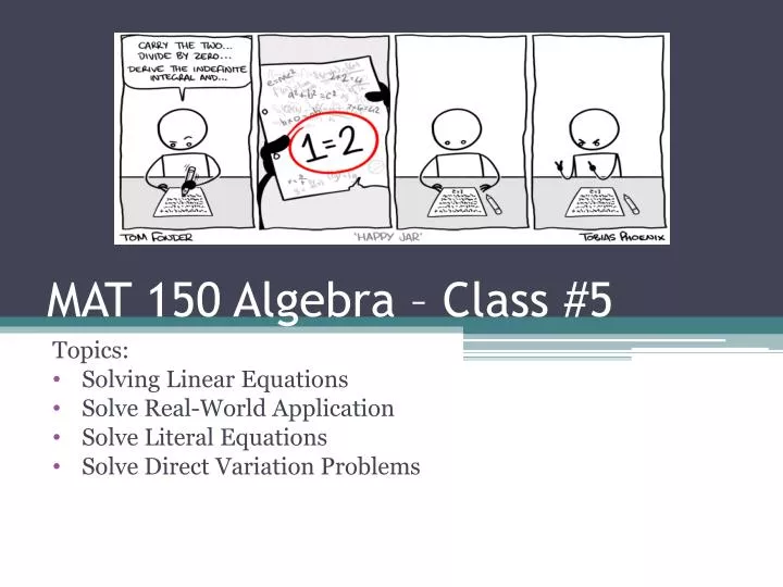 mat 150 algebra class 5