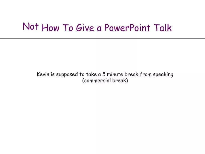 how to give a powerpoint talk