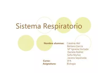 sistema respiratorio