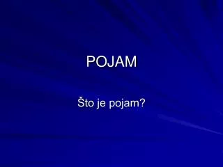 pojam