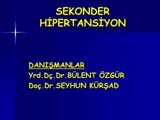 sekonder h pertans yon