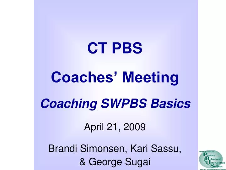 ct pbs coaches meeting coaching swpbs basics