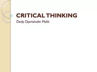 critical thinking