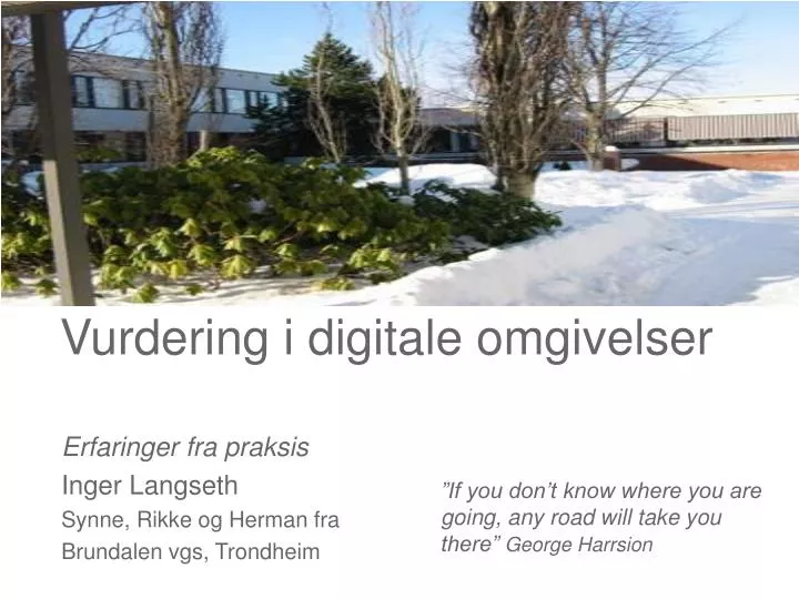 vurdering i digitale omgivelser