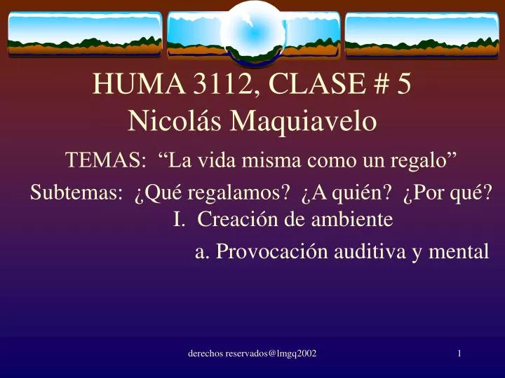 huma 3112 clase 5 nicol s maquiavelo