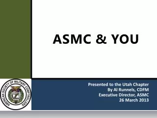 ASMC &amp; YOU