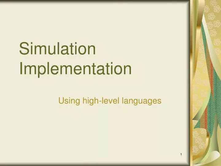 simulation implementation