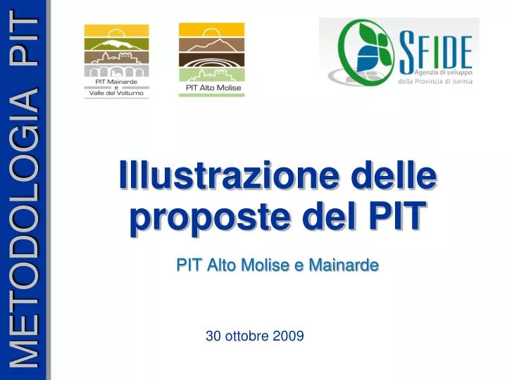 illustrazione delle proposte del pit pit alto molise e mainarde