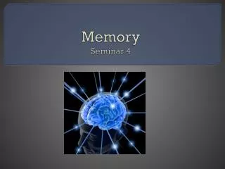 Memory Seminar 4