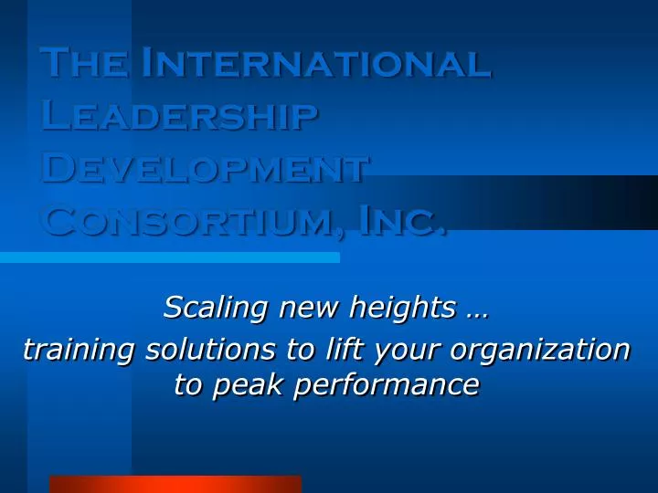 the international leadership development consortium inc