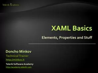 XAML Basics
