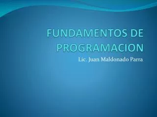 fundamentos de programacion