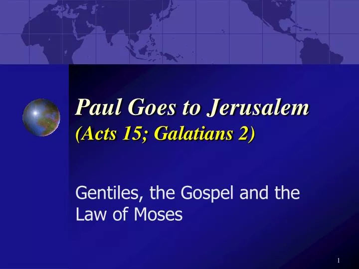 paul goes to jerusalem acts 15 galatians 2