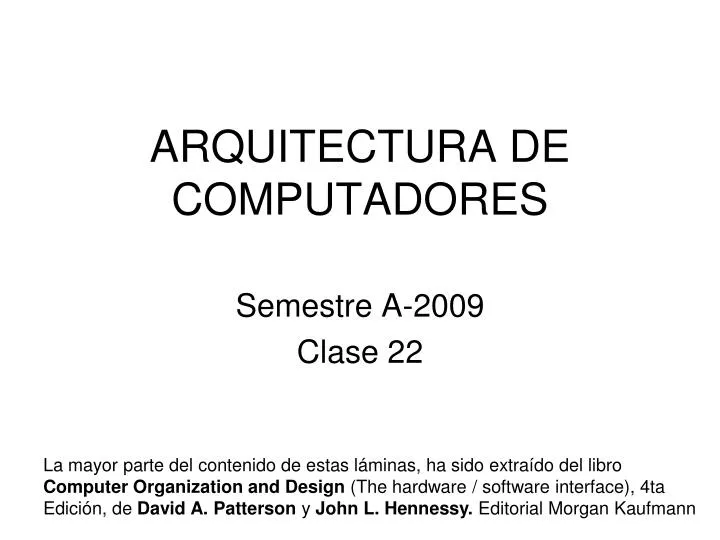 arquitectura de computadores