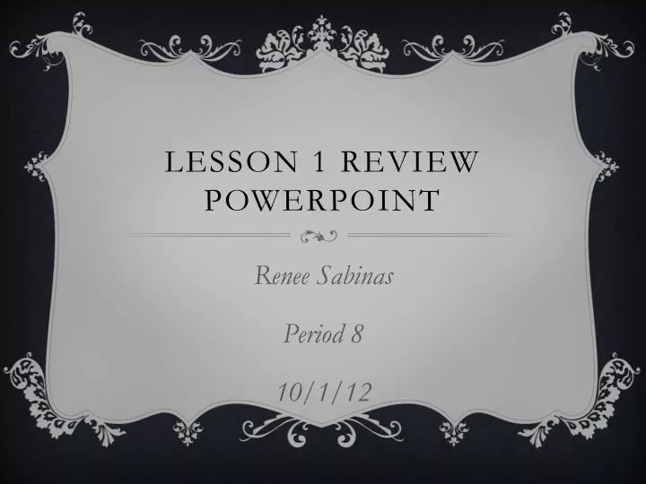 lesson 1 review powerpoint