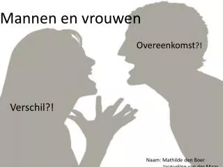 mannen en vrouwen
