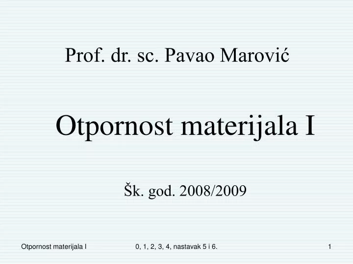 prof dr sc pavao marovi