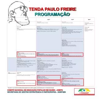 TENDA PAULO FREIRE PROGRAMAÇÃO *