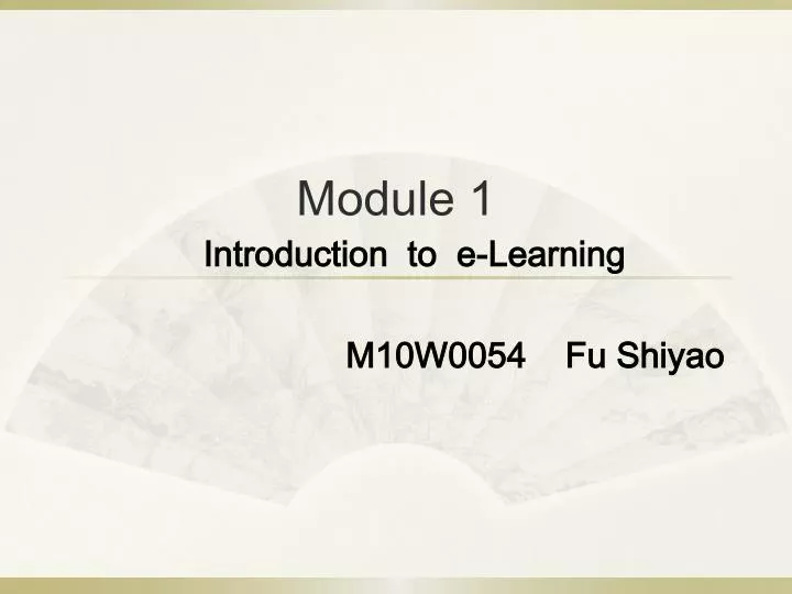 module 1