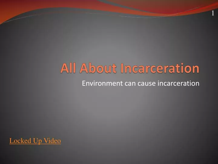 all about incarceration