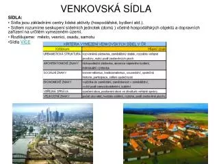 venkovsk s dla
