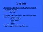 L’aborto - slide 1
