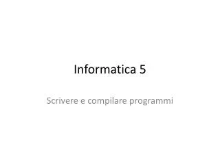 informatica 5