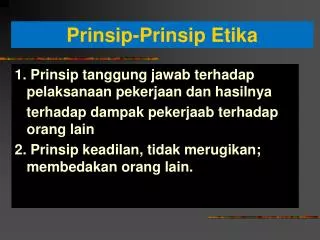 prinsip prinsip etika