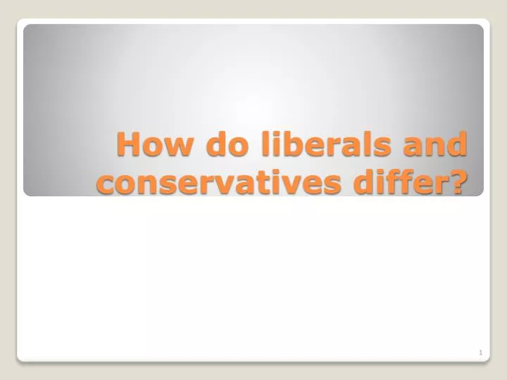 how do liberals and conservatives differ