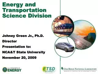 Energy and Transportation Science Division