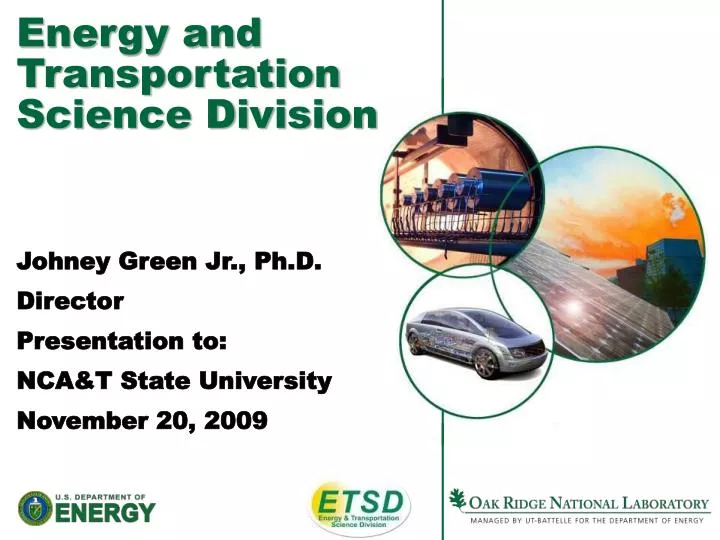 energy and transportation science division