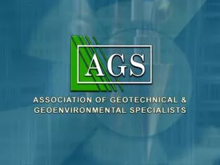 The AGS Contaminated Land Working Group