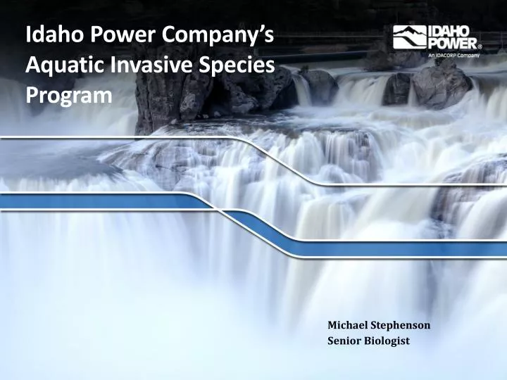 idaho power company s aquatic invasive species program