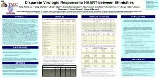 Disparate Virologic Response to HAART between Ethnicities