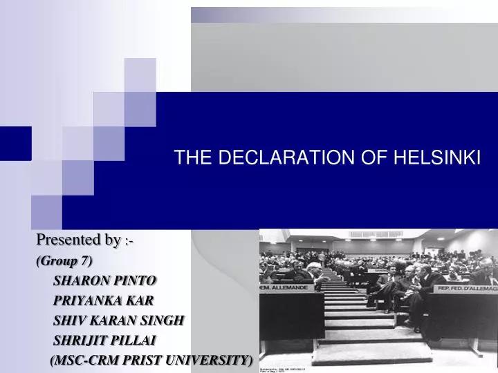 the declaration of helsinki