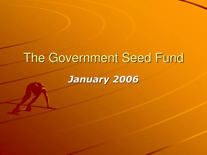 the government seed fund