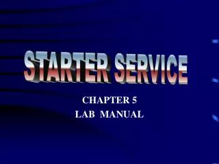 CHAPTER 5 LAB MANUAL