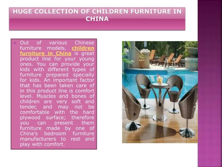 huge collection of children furniture in china