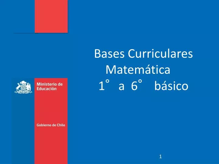 bases curriculares matem tica 1 a 6 b sico